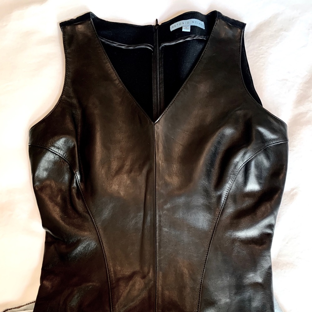 Antonio Melani Leather Top